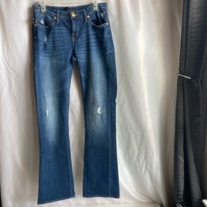 Rock & Republic Distressed Dark Wash Jeans Size 10